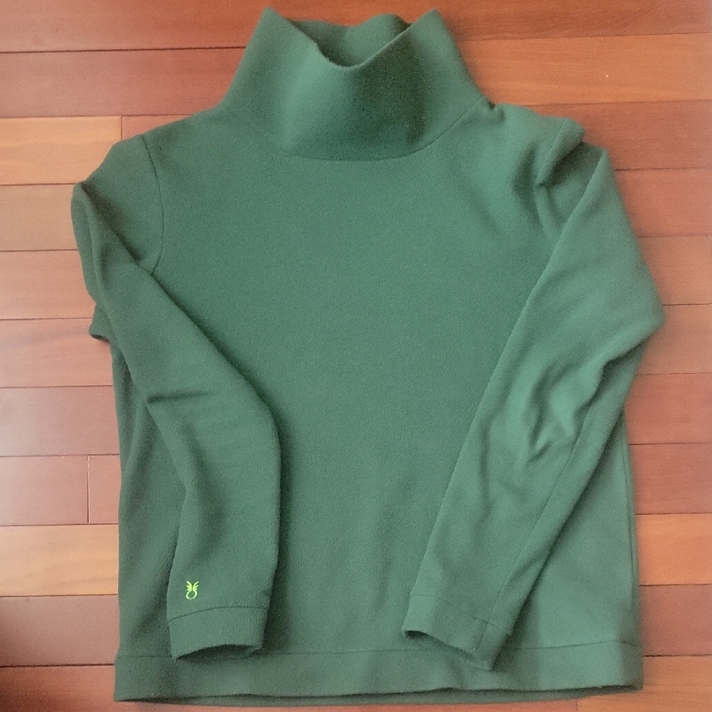 Dudley Stephens Green Turtleneck Sweater